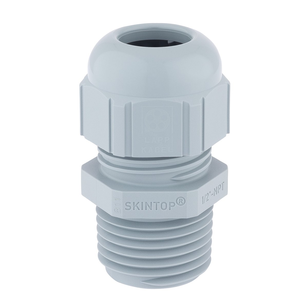 SKINTOP GLAND 0.5"NPT GREY POLYAMIDE