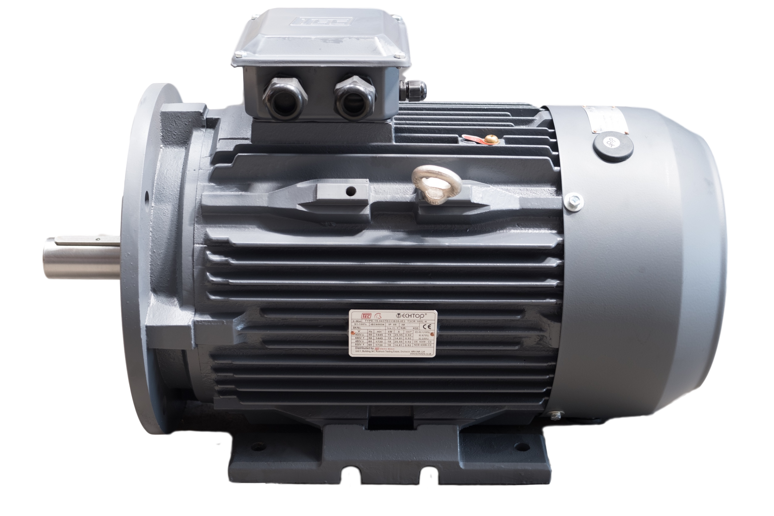 15kW 2 Pole Cast Iron Motor