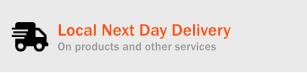 Local Next Day Delivery On products and other services
