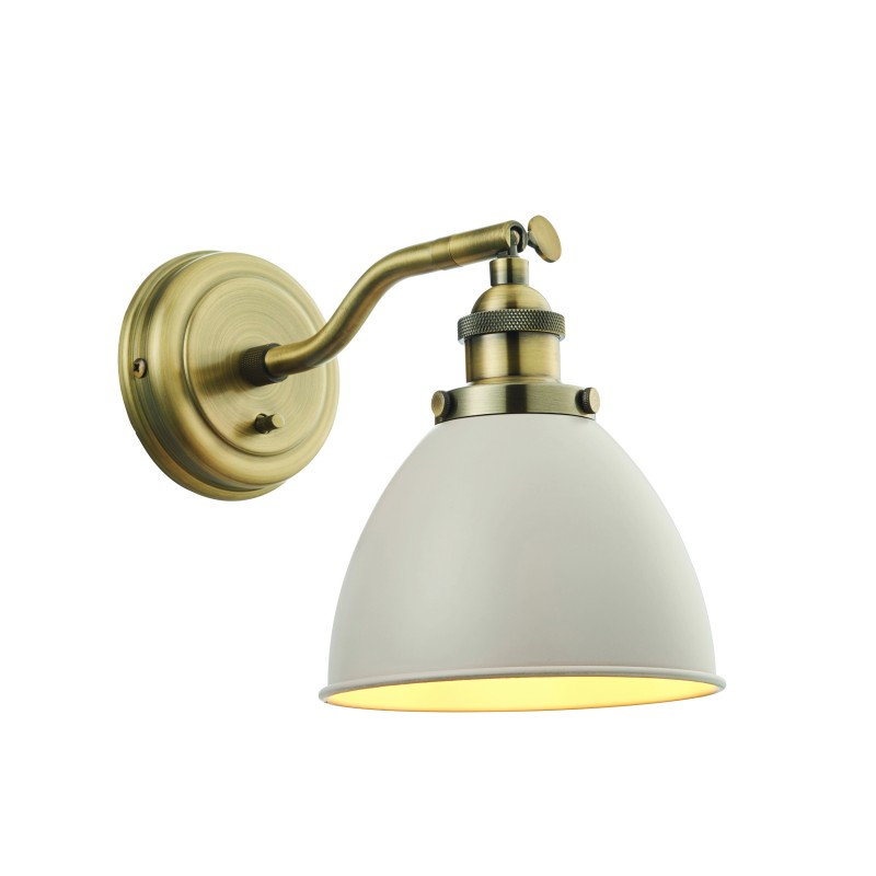 FRANKLIN WALL LIGHT E14 40W ANTIQUE BRASS