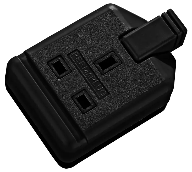 1G 13A HD TRAILING SOCKET BLACK