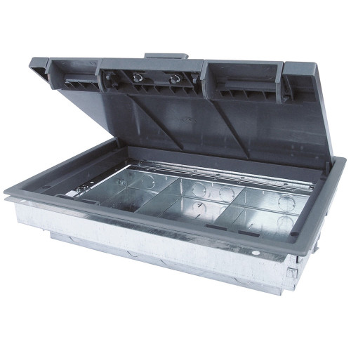 3 Component Floor Box Empty 76mm