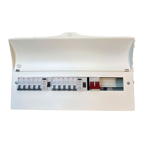 15 Way High Integrity Consumer Unit C/W 10 MCBs & Blanks
