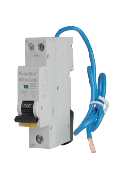 32A Mini RCBO Bi-Directional 6kA 1P+N Switched (B Curve) Type A