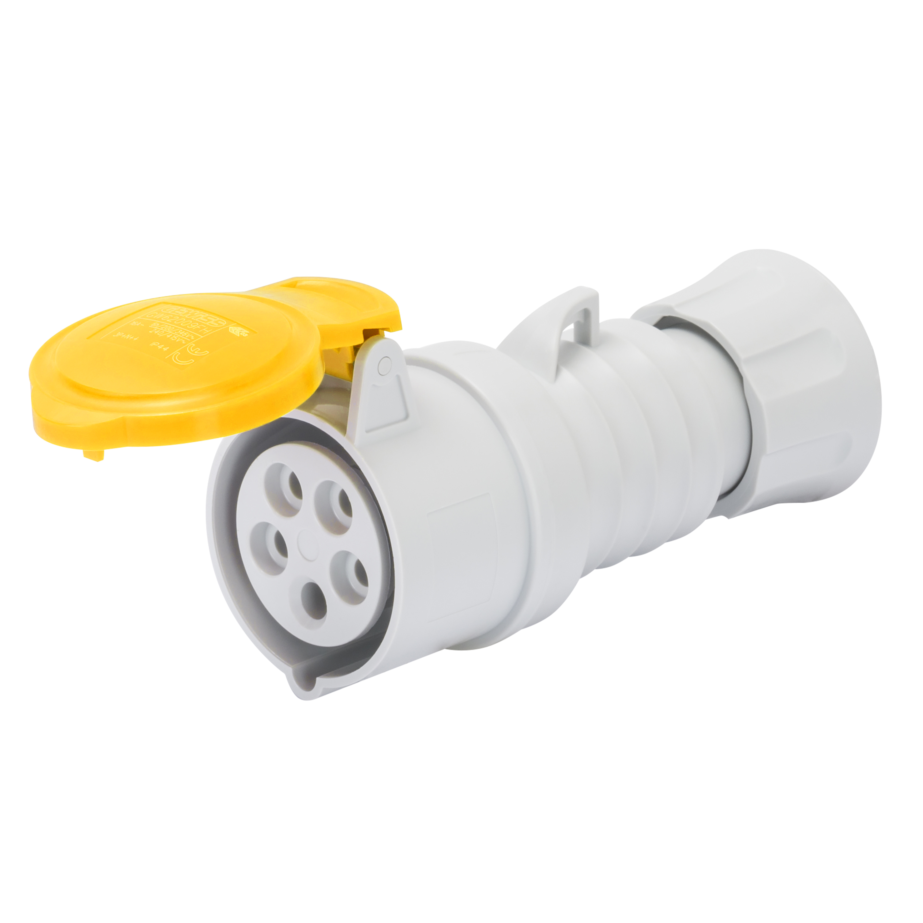 110V Straight Connector Double Pole +E 32A
