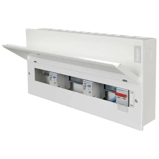 Consumer Unit 16 Way High Integrity Twin RCCB