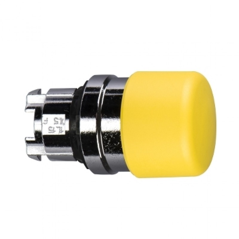 Mushroom Pushbutton Head Yellow