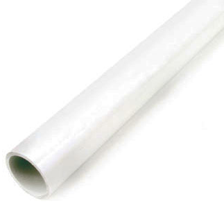 Round Heavy Conduit 20mm PVC-LSF White