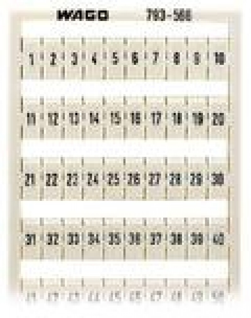 WMB Marker Card 1-50